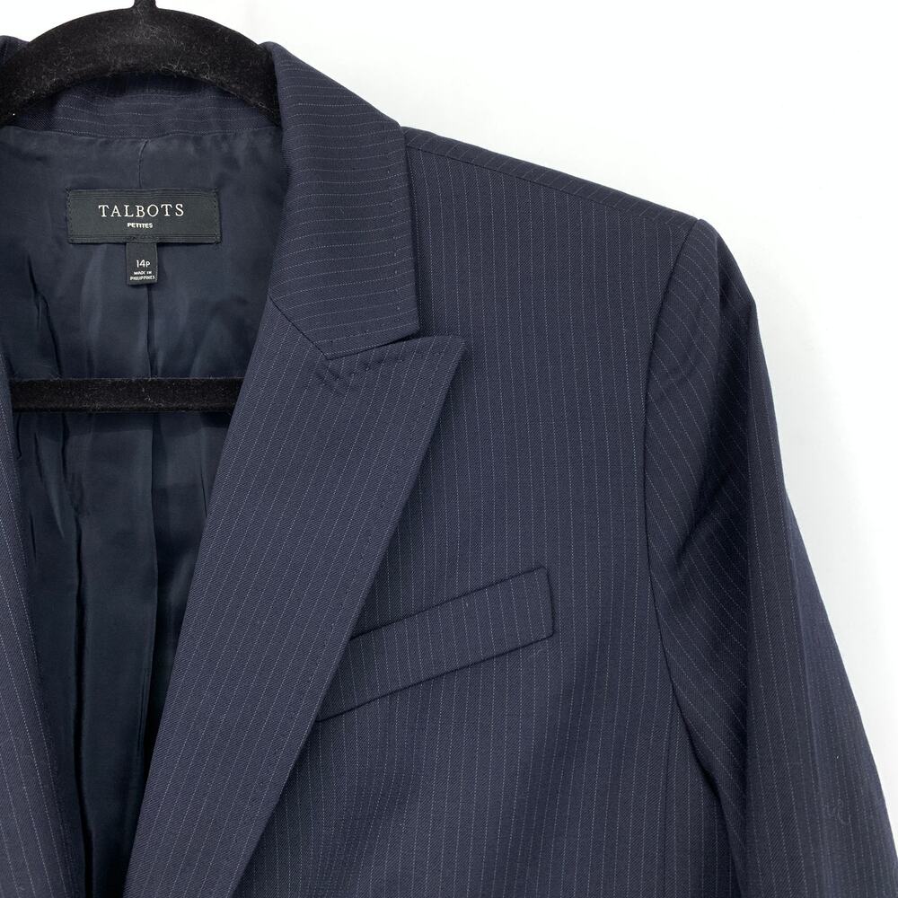 Talbots Single Button Suit Blazer Jacket Womens S… - image 3